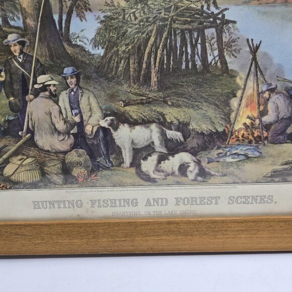 HUNTING FISHING AND FOREST SCENES by Currier & Ives - Picture 6 of 7